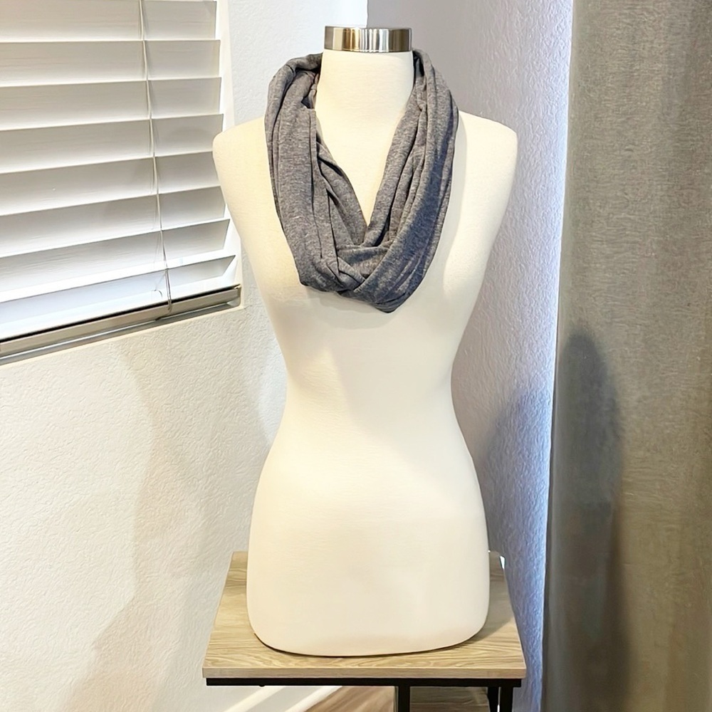 K.I.T. Accessories gray infinity scarf